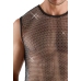 Svenjoyment Sleeveless Net Shirt Black with Sparkling Accents Size S