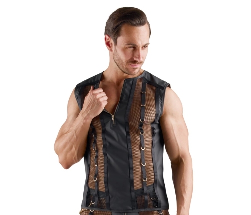 Svenjoyment Men's Net & Wetlook Shirt M Black Gold Details