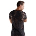 Svenjoyment Shirt 3XL Black Burnout Effect Short Sleeve Stretch