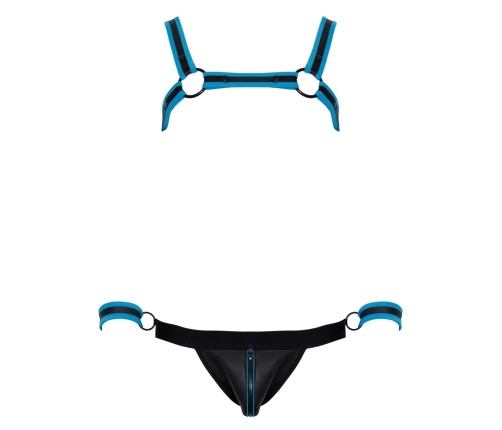 Men's Jock set black/blue 2XL