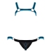 Men's Jock set black/blue 2XL