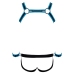 Men's Jock set black/blue 2XL