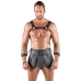 Svenjoyment Bondage Black Matte Gladiator Set with Harness & Cuffs L