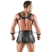 Svenjoyment Bondage Black Matte Gladiator Set with Harness & Cuffs L