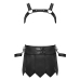 Svenjoyment Bondage Black Matte Gladiator Set with Harness & Cuffs L