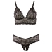 Bra and String black 2XL