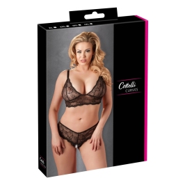 Bra and String black 2XL