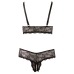 Bra and String black 3XL