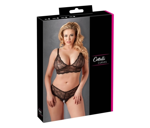 Bra and String black 3XL