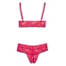 Cottelli Collection Lingerie Set Red Lace Wireless Bra & Briefs 3XL