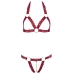 Bra Set open red M/L