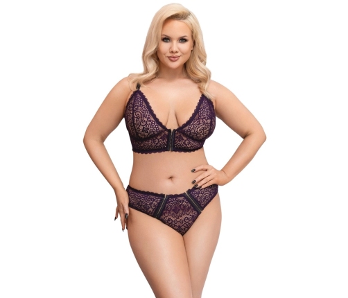 Bra Set purple 4XL