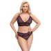 Bra Set purple 4XL