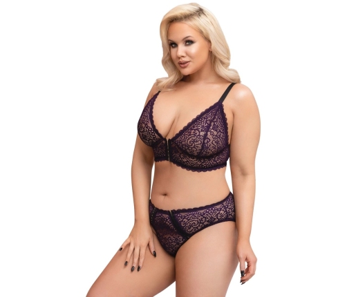 Bra Set purple 4XL