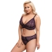 Bra Set purple 4XL