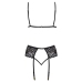 Kissable Lace Lingerie Set S/M - Wireless Bra & Adjustable Suspender Belt