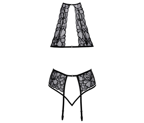 Kissable Lace Bra Set L/XL - Floral Pattern, Adjustable Straps