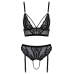 Bra & Thong black S
