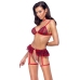 Cottelli Costumes Plaid Lingerie Set with Choker, Adjustable, Size L