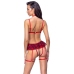 Cottelli Costumes Plaid Lingerie Set with Choker, Adjustable, Size L