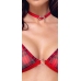 Cottelli Costumes Plaid Lingerie Set with Choker, Adjustable, Size L