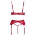Cottelli LINGERIE X-Mas Bra Set S/M Red Lace Festive Edition