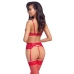 Cottelli LINGERIE X-Mas Bra Set S/M Red Lace Festive Edition