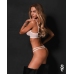 Obsessive Premisis White Bra Set S/M - Lace, Adjustable Straps