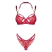 Obsessive Matildea Red Lingerie Set S/M with Chains & Lace Detail