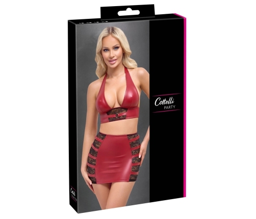 Top & Skirt red S