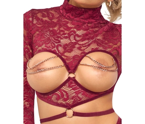 Open Top & Thong red L