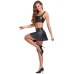 Cottelli PARTY Crop Top & Mini Skirt Set L Black Matte Look