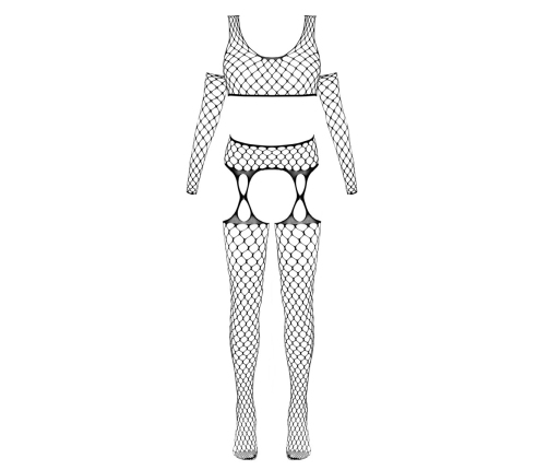 Cottelli Fantasy S-L Black Seamless 3-Piece Net Lingerie Set