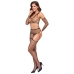 Cottelli Fantasy S-L Black Seamless 3-Piece Net Lingerie Set