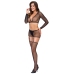 Cottelli Fantasy Net 4-Piece Set S-L Black - Stretch Mesh Outfit