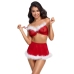 Cottelli Lingerie X-Mas Set L/XL - Festive Red 3-Piece Ensemble