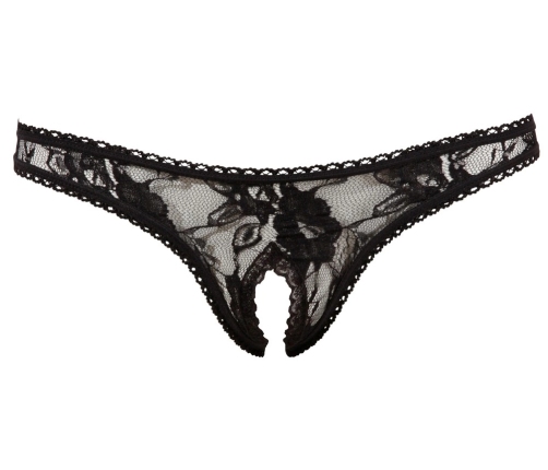 Crotchless String black XL