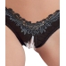 Cottelli Collection Satin Pearl String Briefs Black XL