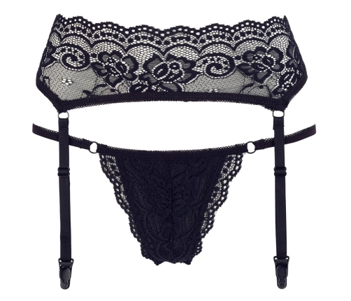 String & Suspenders black S