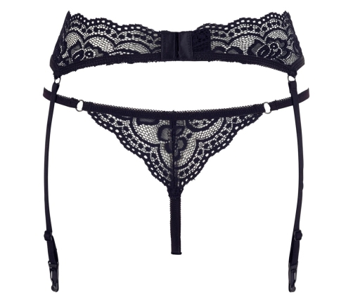 String & Suspenders black S
