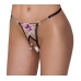 Cottelli LINGERIE String Flower M/L - Tulle, Embroidery & Pearl Chains