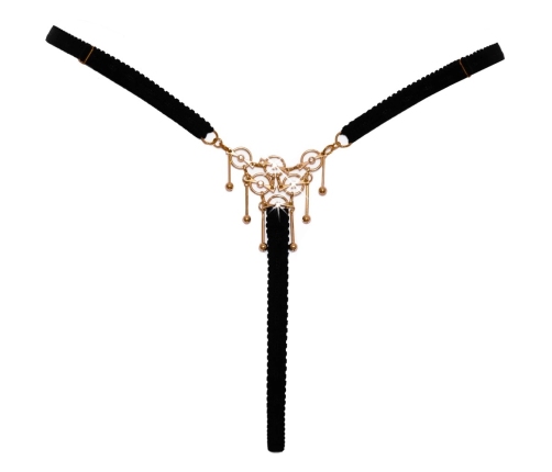 Cottelli LINGERIE String S-L Adjustable White Gold-Effect Decoration