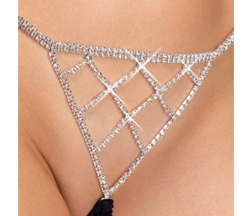 Cottelli Lingerie Adjustable Rhinestone Black Straps S-L