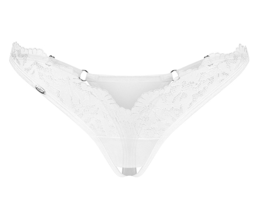 Obsessive Arrowel Thong S/M White Lace Open Design