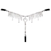 Cottelli LINGERIE String Rhinestones S-L Adjustable Lace & Crystal Detail