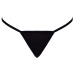 Cottelli LINGERIE Thong S-L Black Adjustable Rhinestone Detail