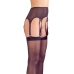 Cottelli Collection Classic Black Suspender Belt Set L/XL Adjustable
