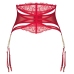 Obsessive Matildea Deep Red Suspender Belt L/XL Adjustable Design
