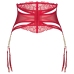 Obsessive Matildea Deep Red Suspender Belt L/XL Adjustable Design