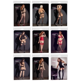 Cottelli Collection Legwear Zestaw Pończoch i Rajstop Mix Kolorow Rozmiary